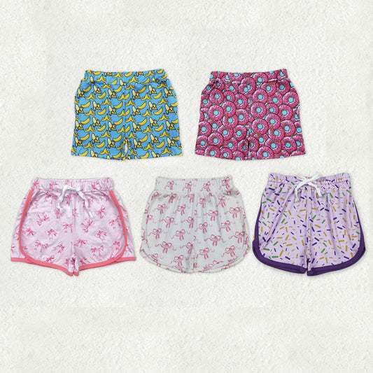 Sibling Baby Boys Girls Bows Donuts Sprinkles Shorts Bottom