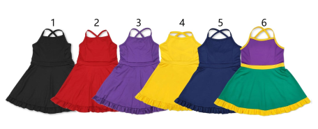 Sibling Baby Girls Knit Knee Length Active Wear Athletic Dresses