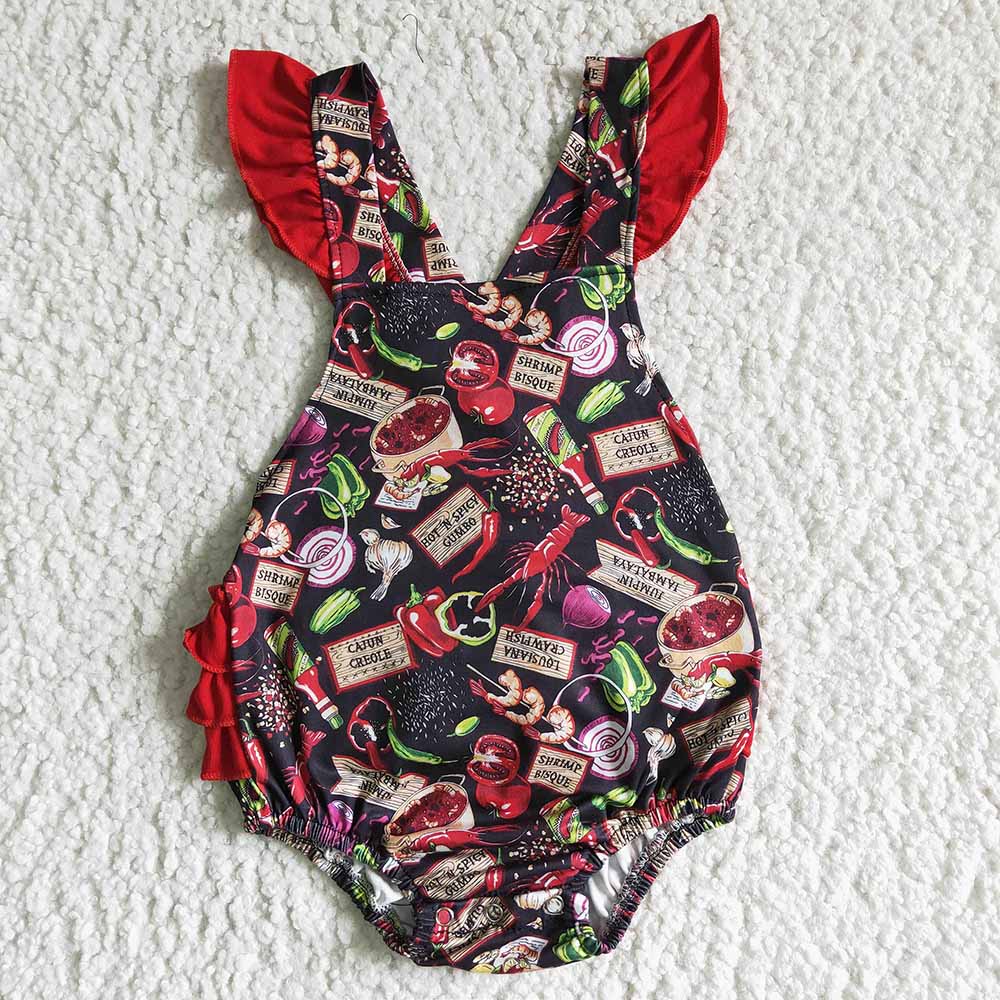 Sibling Baby Girls Crawfish Boys Rompers Dresses Outfits