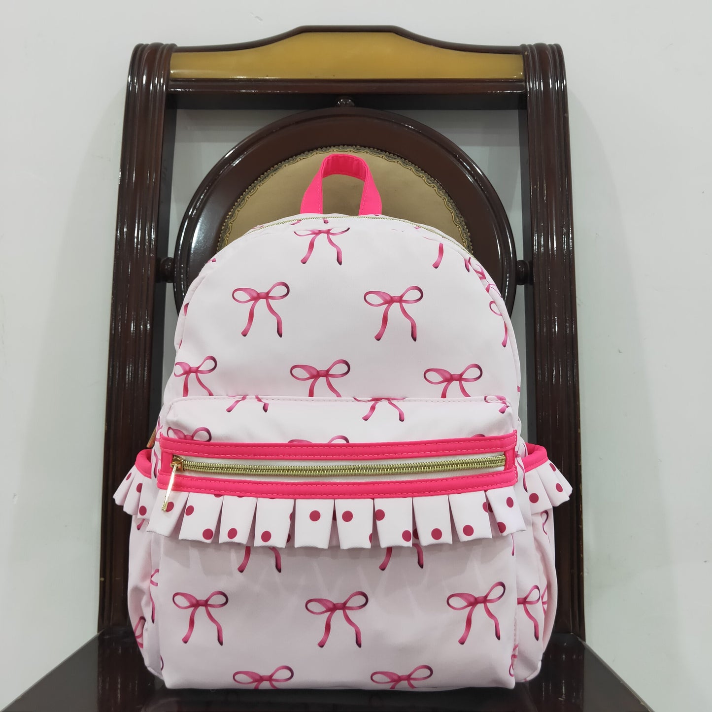 BA0233 toddler backpack Bow print print baby gift preschool bag