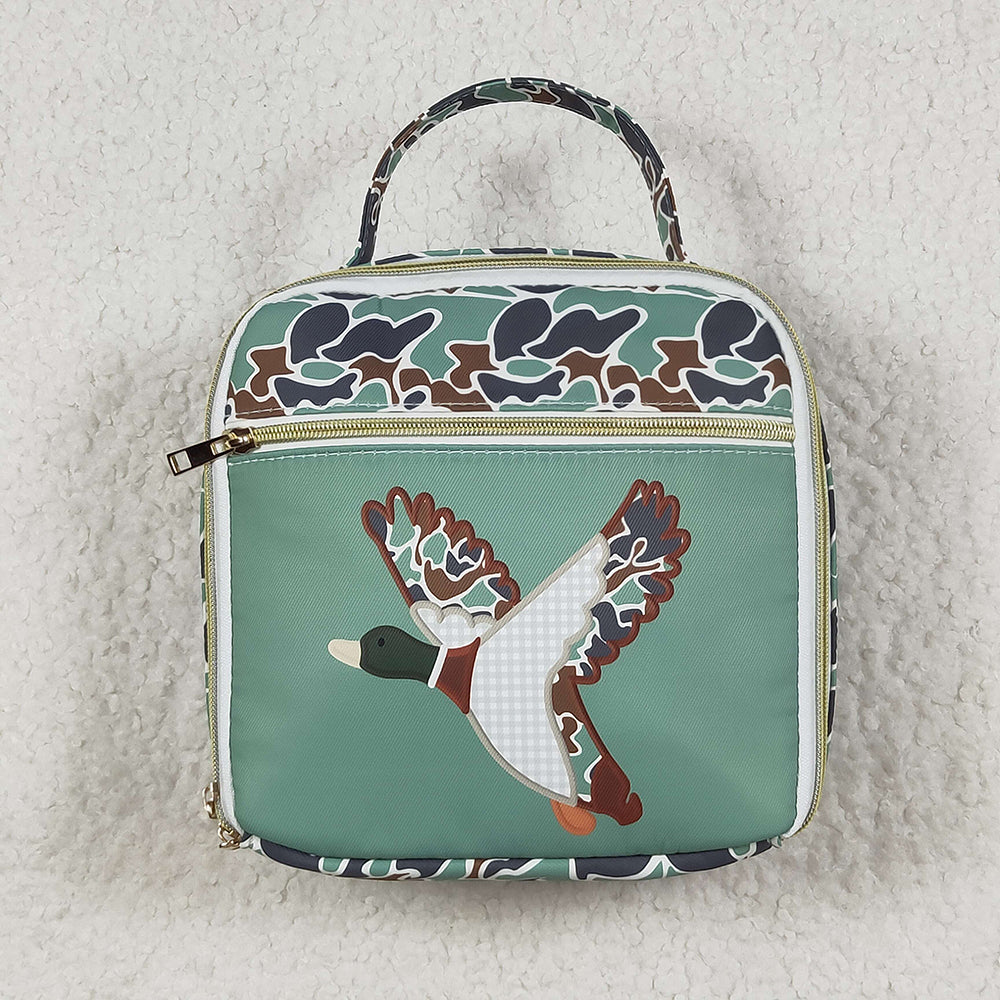 BA0270 baby bag camouflage duck green lunch box bags