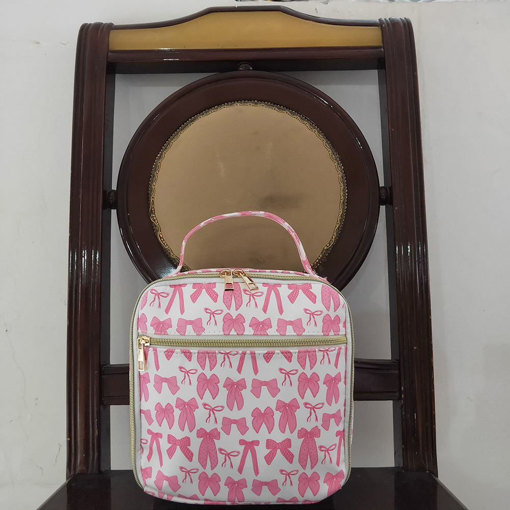 BA0284 baby bag pink bows lunch boxes bags