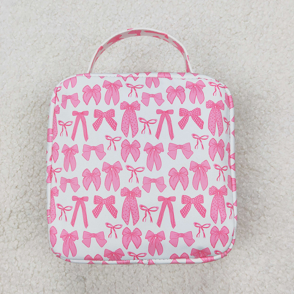 BA0284 baby bag pink bows lunch boxes bags