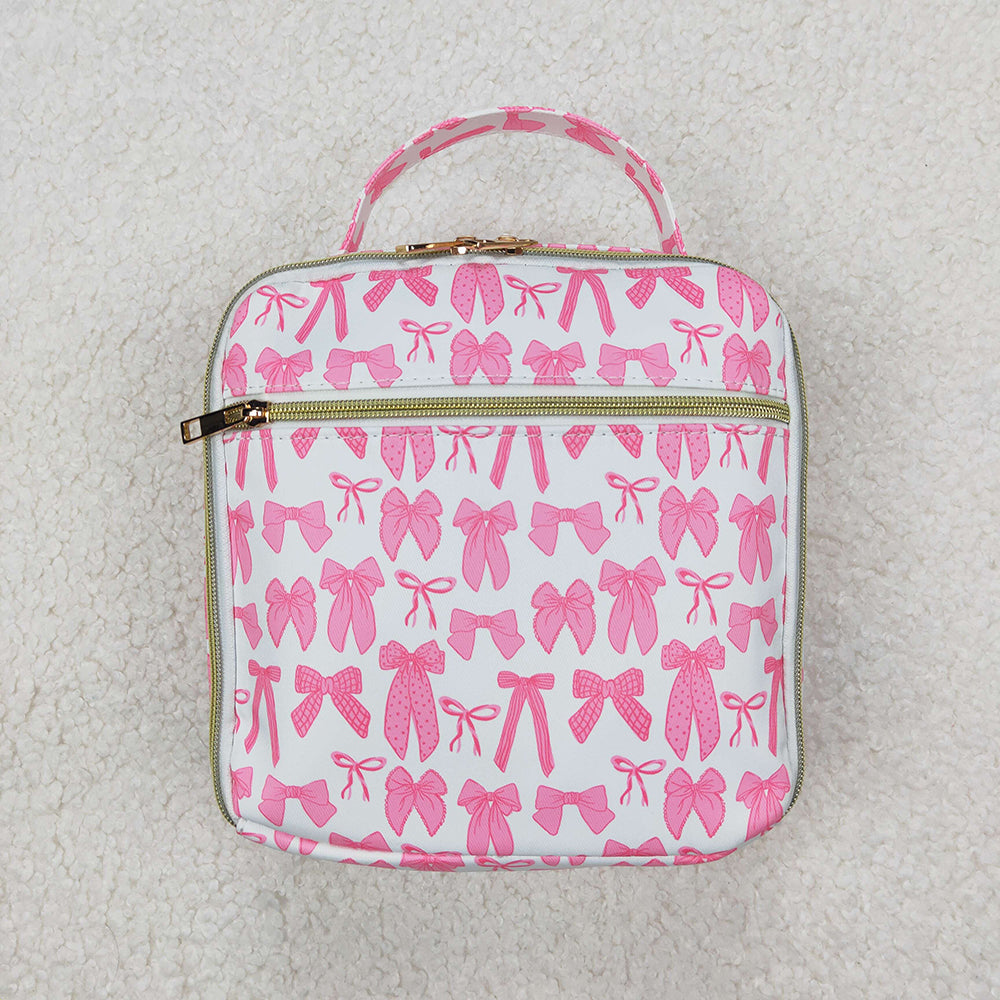 BA0284 baby bag pink bows lunch boxes bags