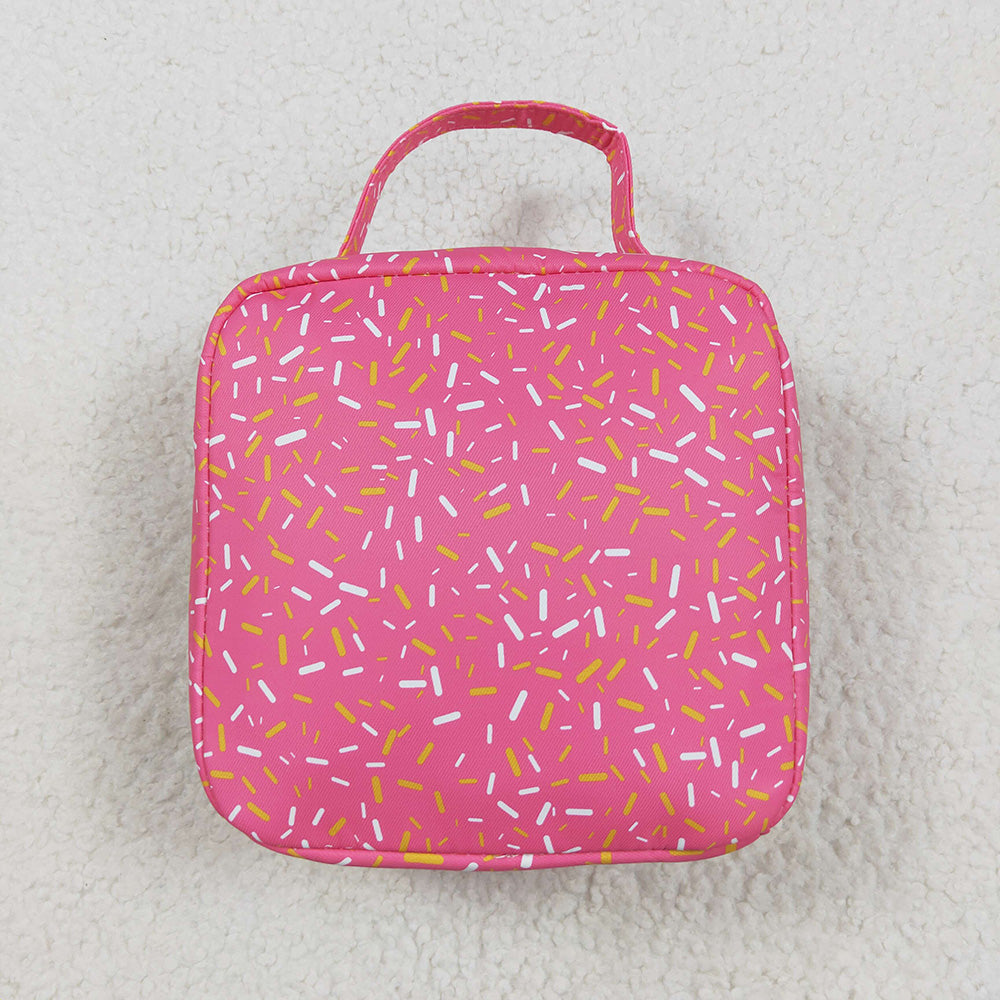 BA0299 baby bag pink drips sprinkles lunch boxes bags