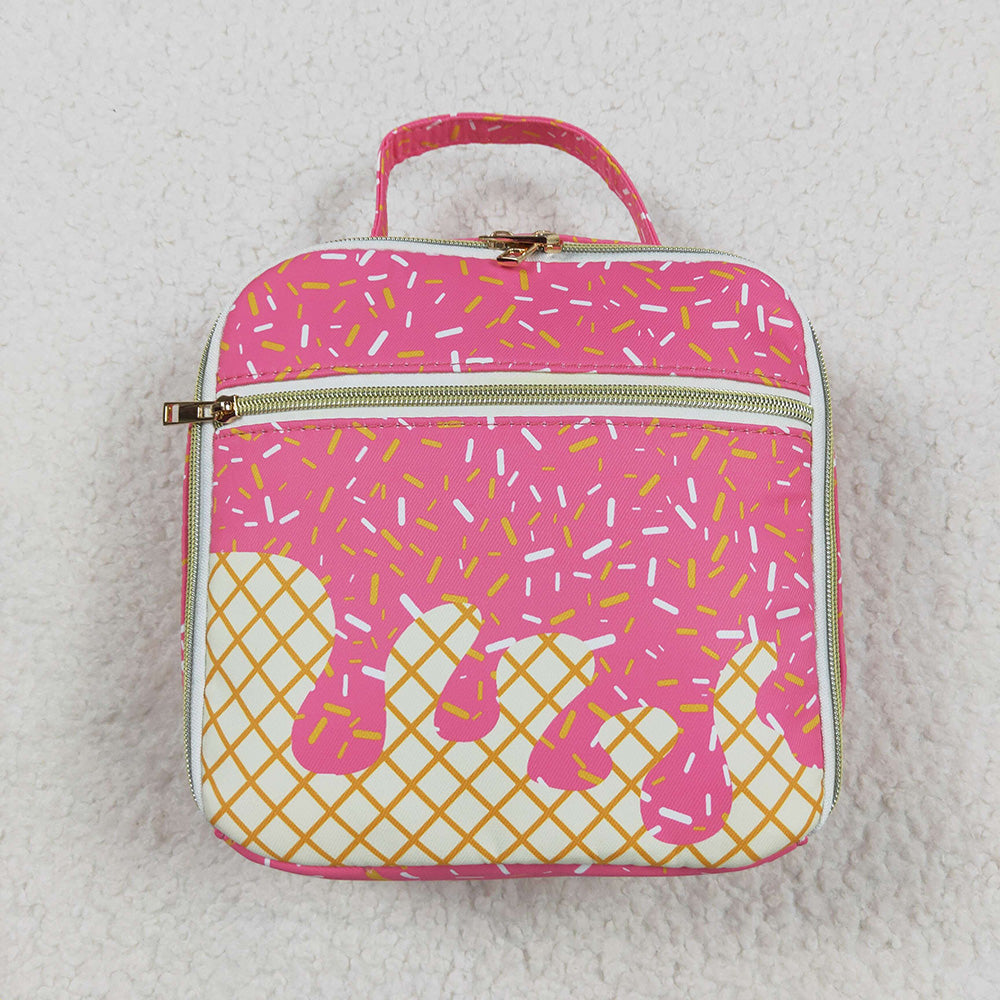 BA0299 baby bag pink drips sprinkles lunch boxes bags