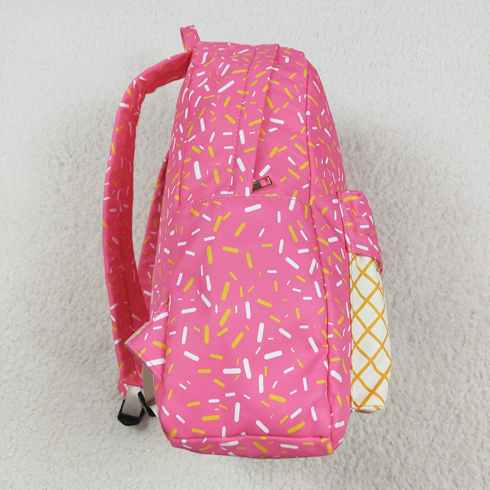 BA0300 baby girls pink drips sprinkles back to school backpacks bags