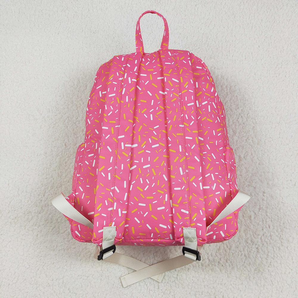 BA0300 baby girls pink drips sprinkles back to school backpacks bags