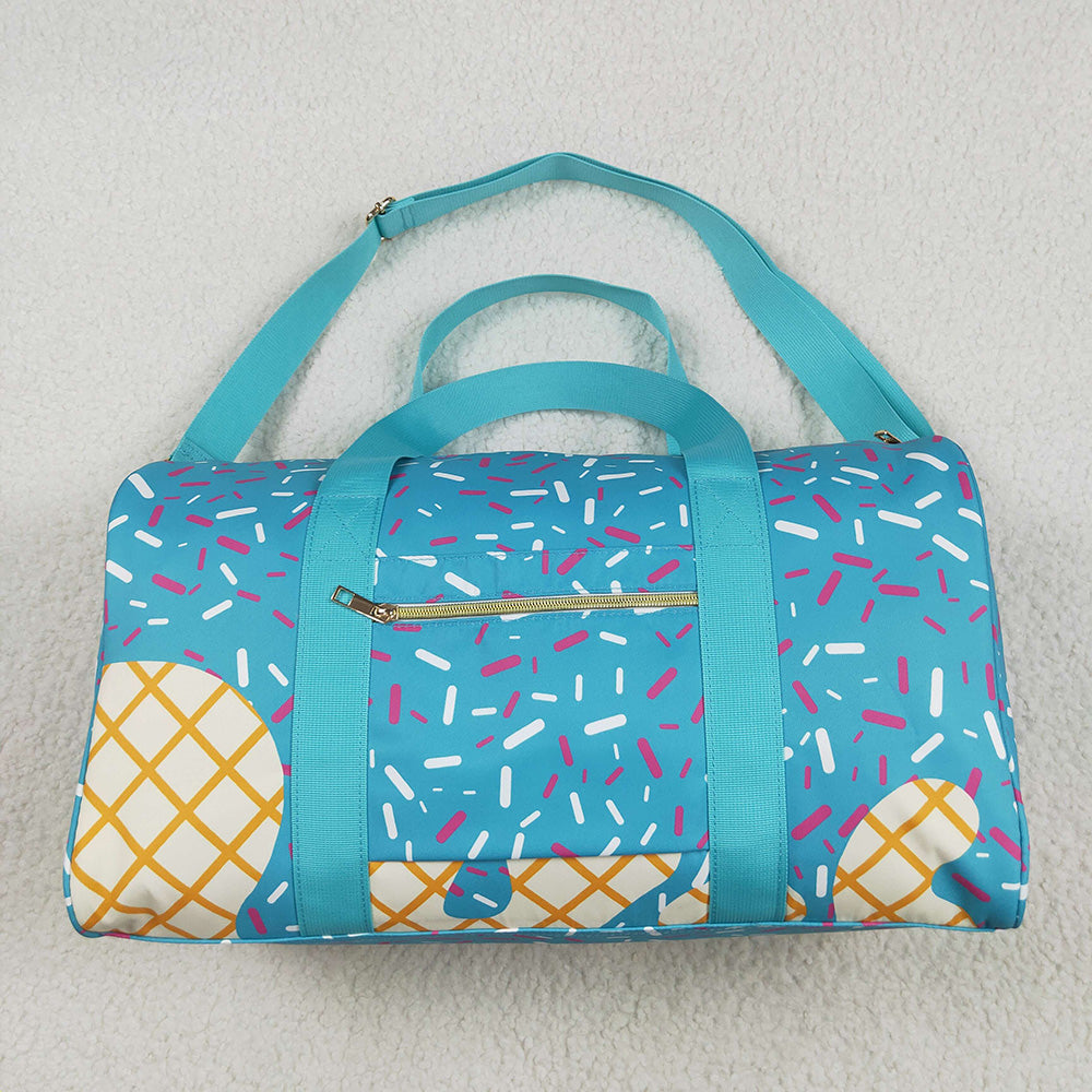 BA0304 Blue Drips Sprinkles Team Cheer Gym Duffles Bags