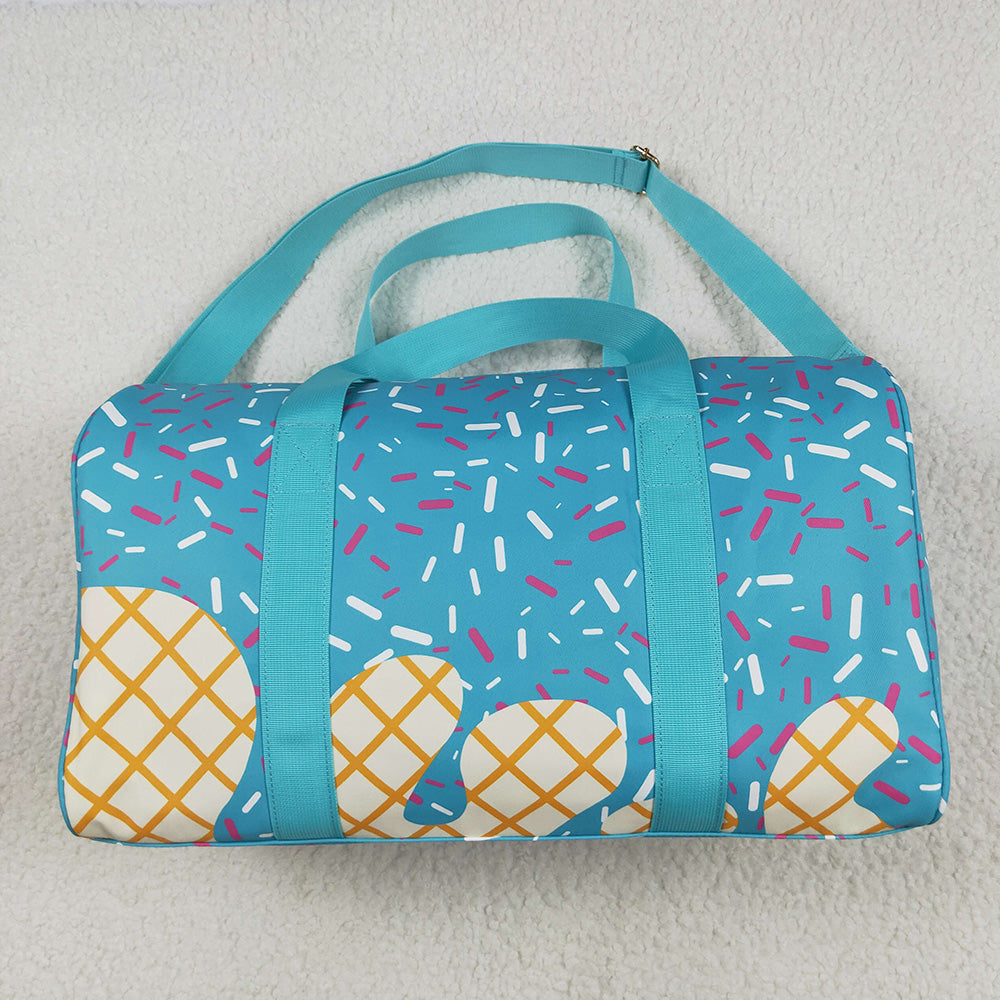 BA0304 Blue Drips Sprinkles Team Cheer Gym Duffles Bags