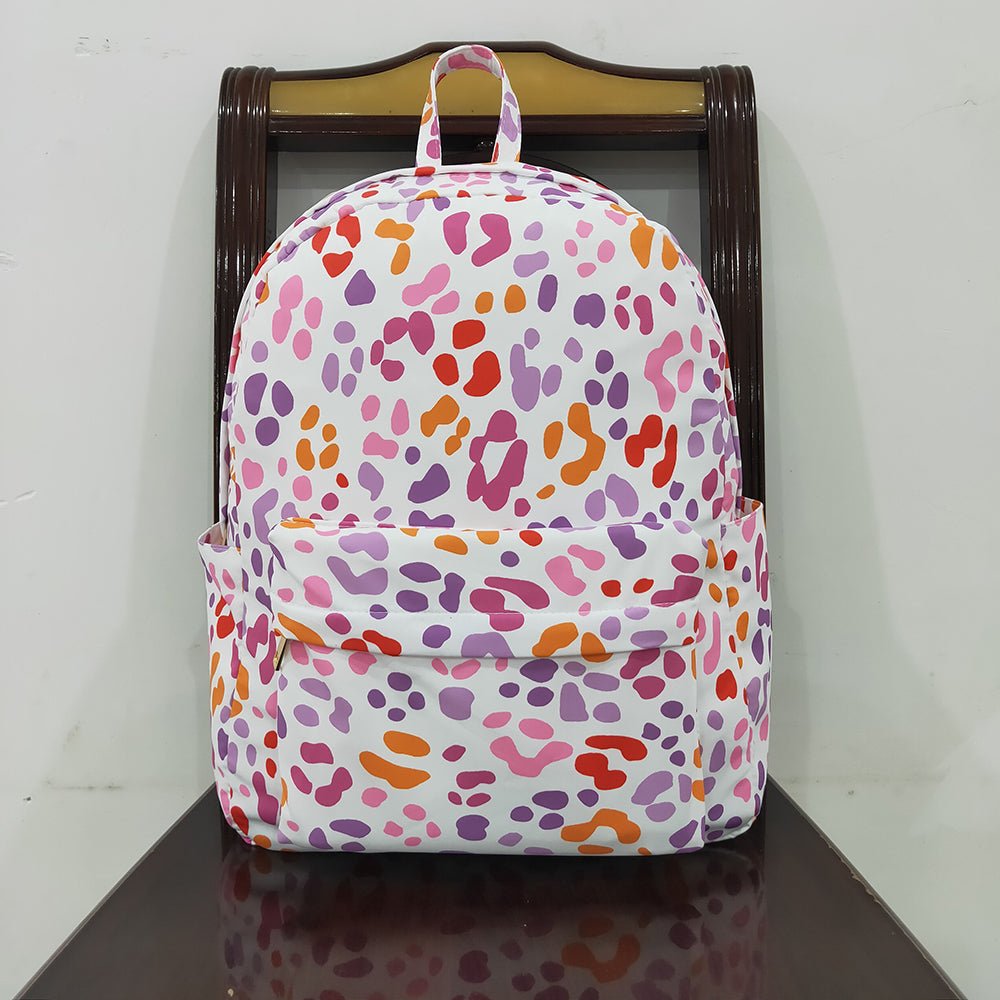 BA0307 baby girls pink leopard back to school backpacks bags