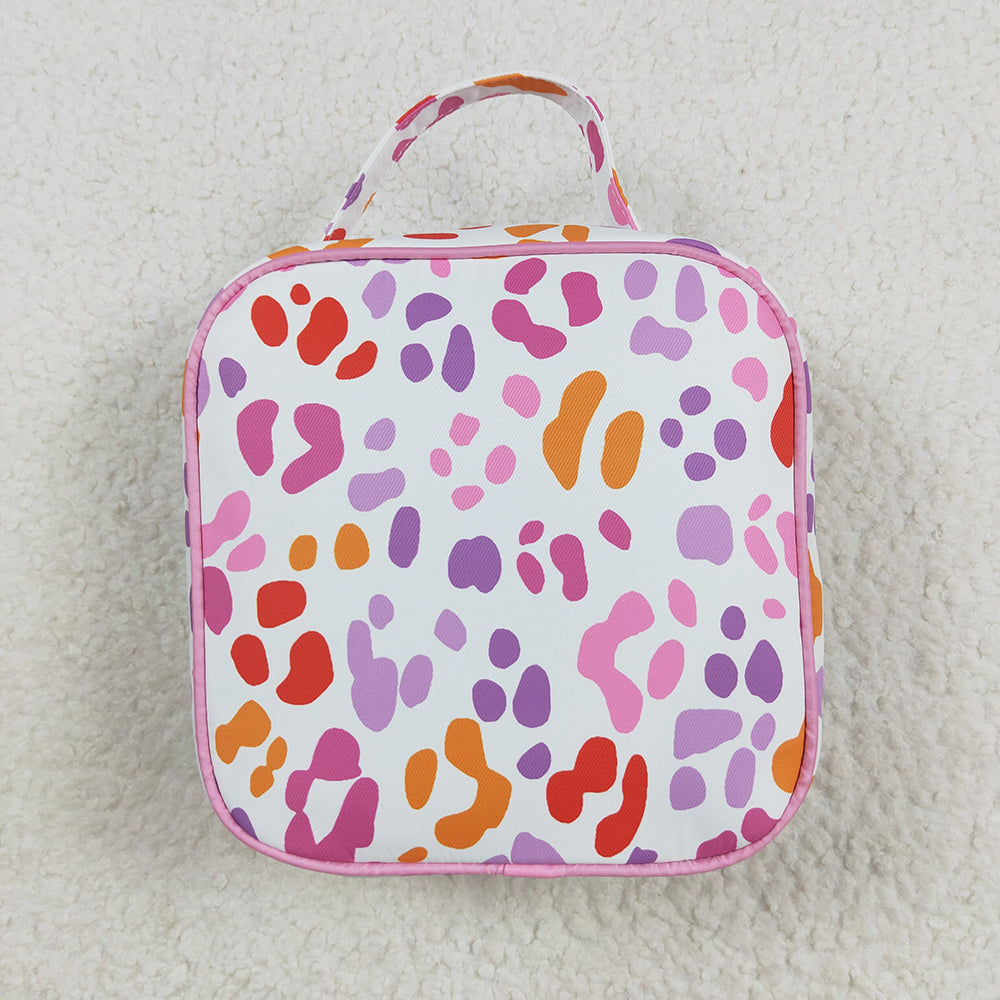 BA0309 baby bag pink ruffle leopard lunch boxes bags