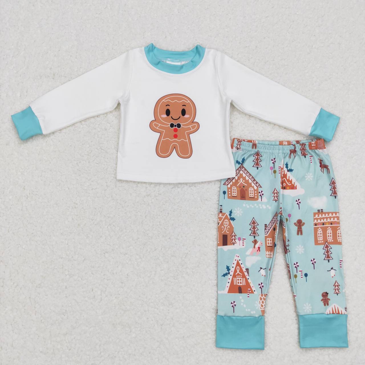 Sibling Baby Boys Girls Gingerbread Gifts Top Pants Christmas Clothes Sets