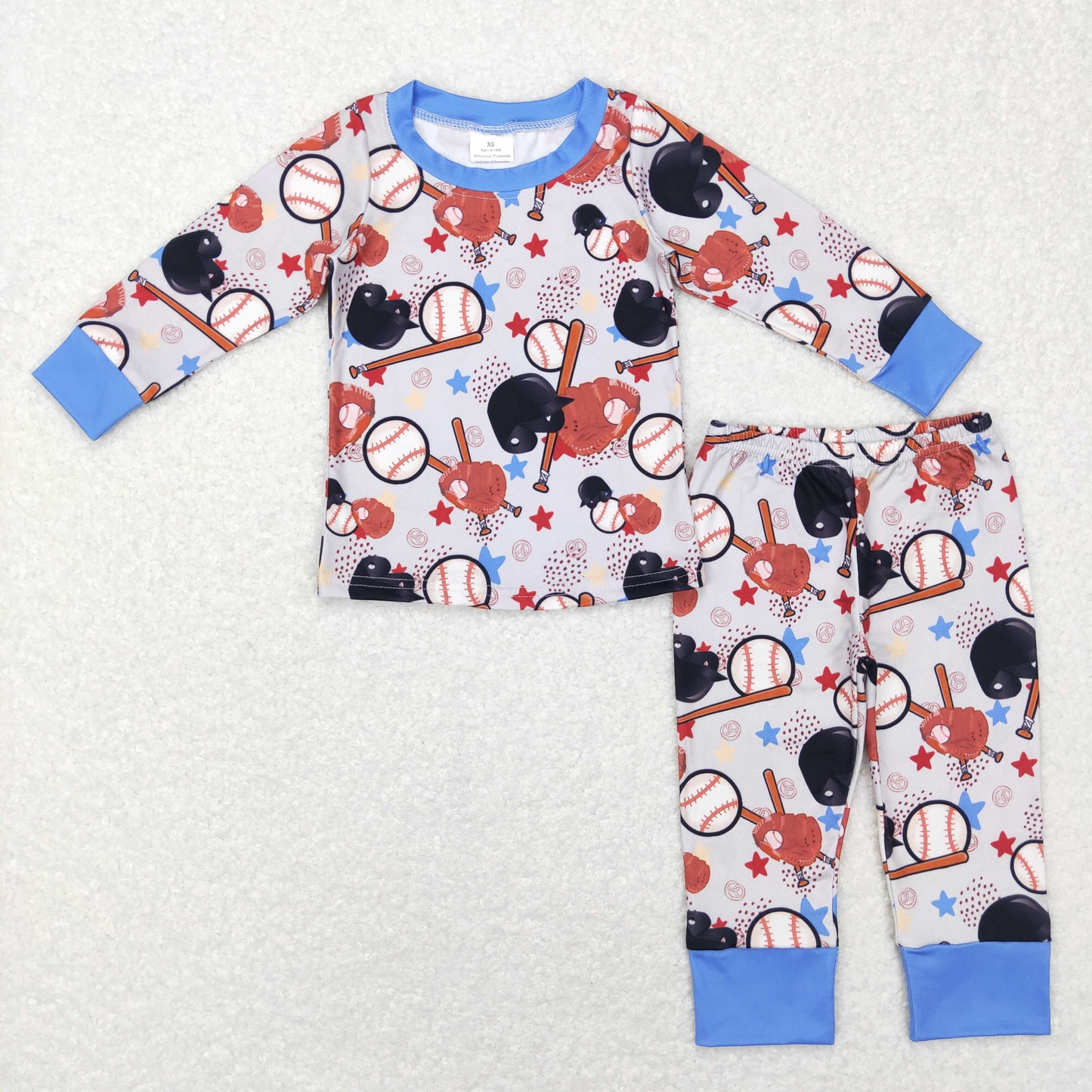 BLP0418 toddler boy clothes baseball pajamas set