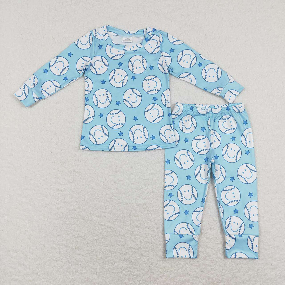 BLP0424 baby boy clothes baseball pajamas set