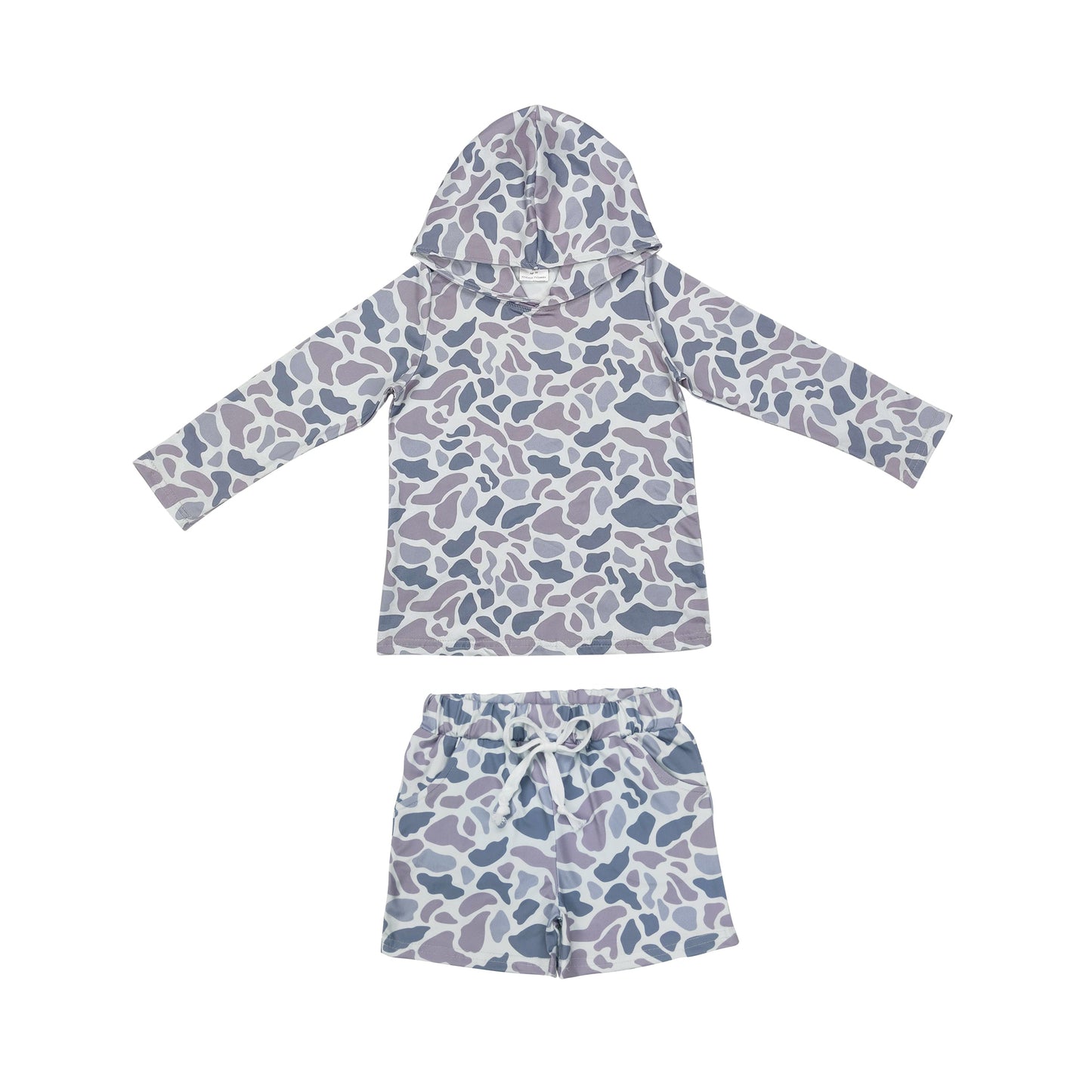 Sibling Baby Boys Camo Hoodies Top Pockets Shorts Southern Clothes Sets