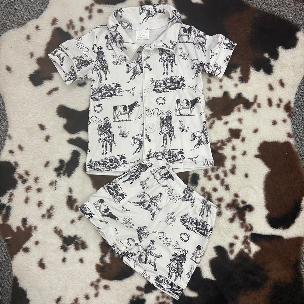 cowboys shorts pajamas sets BSSO0275