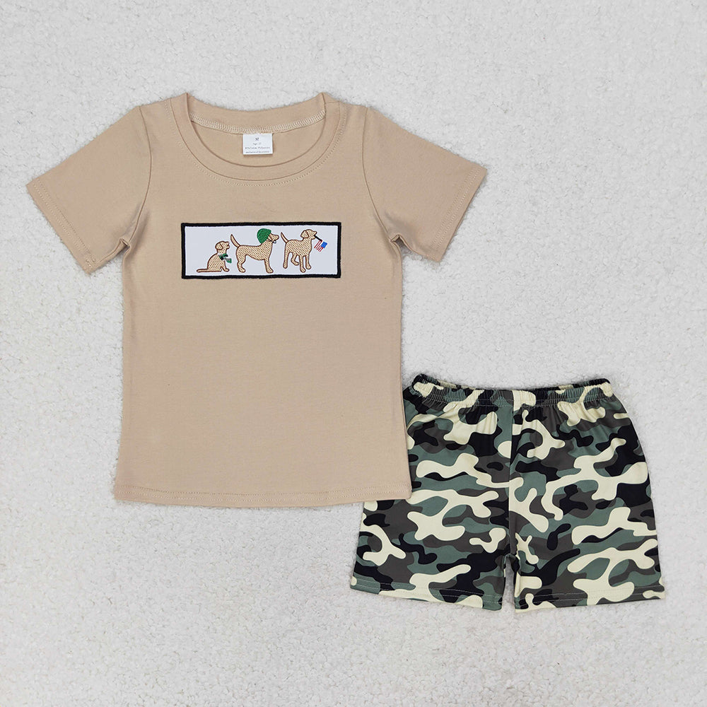 Sibling Embroidery Baby Boys 4th Of July Shirt Shorts Summer Outfits