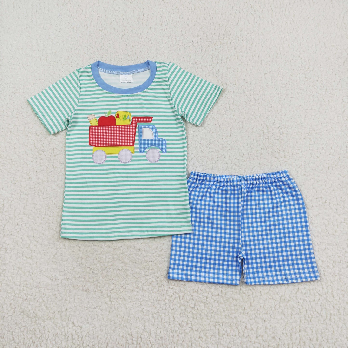 BSSO0978 baby boy clothes back to school day toddler boy summer outfits