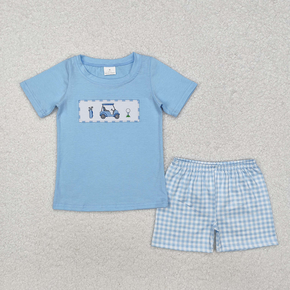 BSSO0616 baby boy clothes golf toddler boy summer outfit
