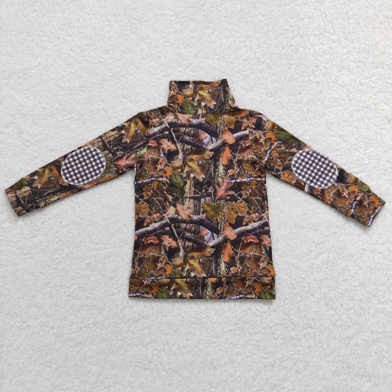 BT0331 green camo jacket boys polo tops