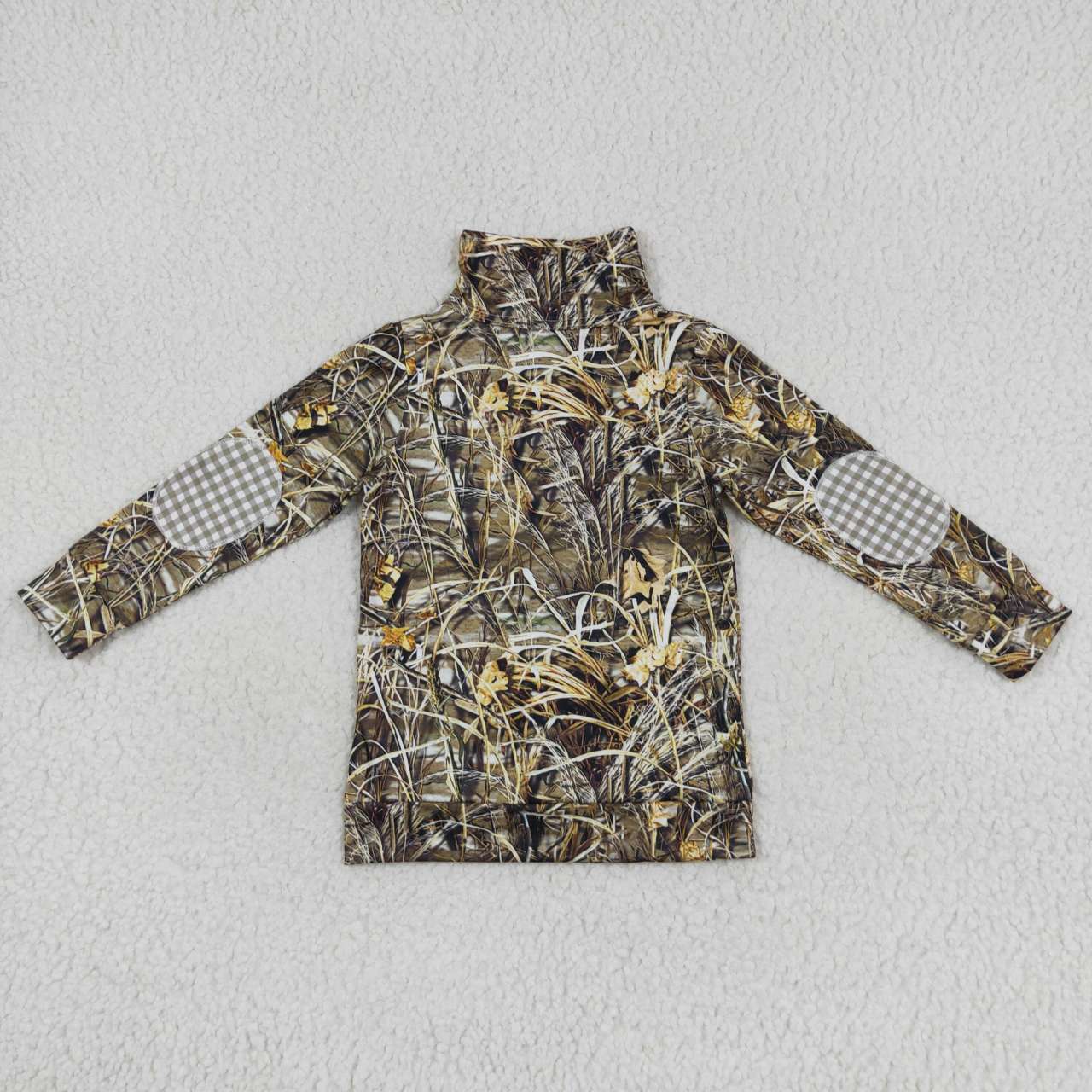 green duck camo jacket boys polo tops BT0332