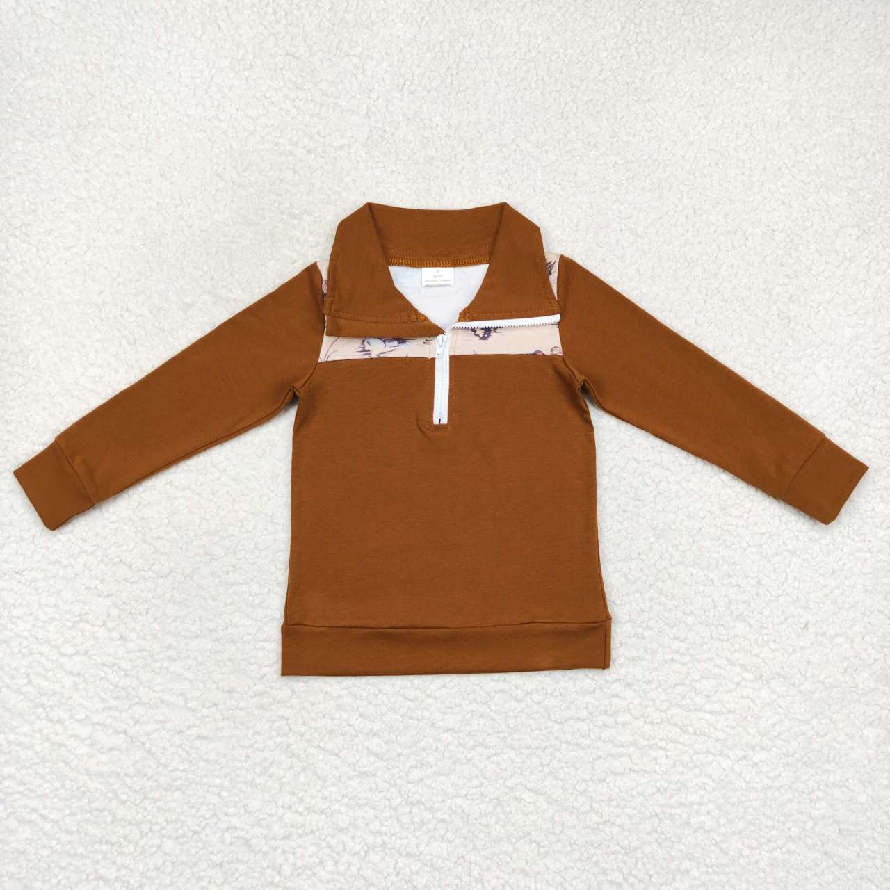 BT0343 Boys Mandarin Duck winter zipper top
