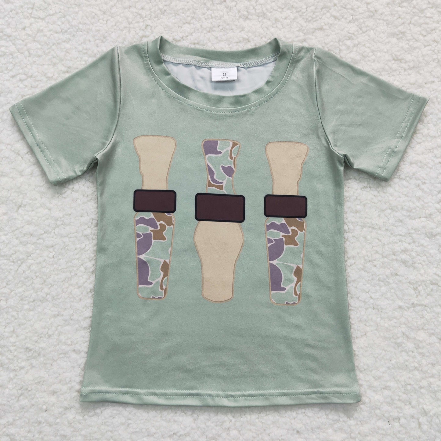 BT0374 baby boy clothe Camouflage bottle boy summer shirt