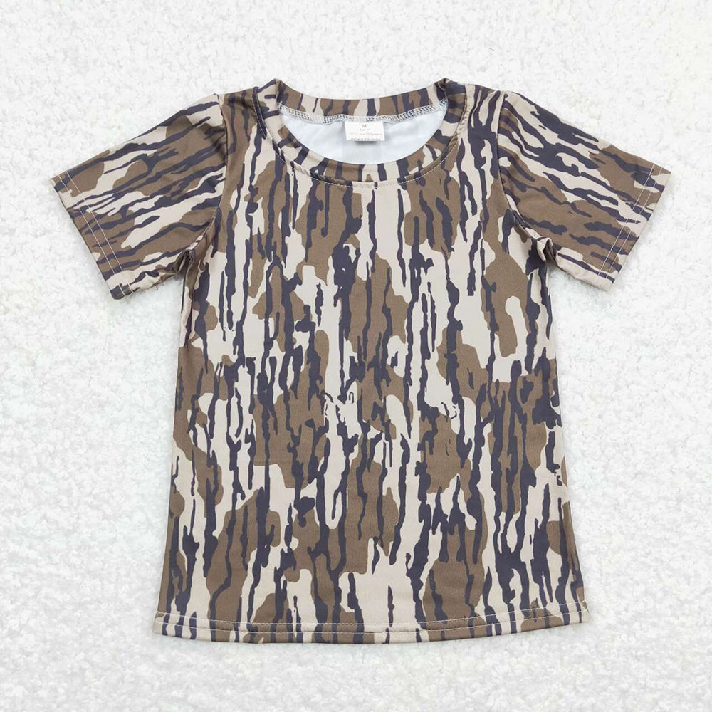 Sibling Baby Boys Camouflage Hunting Short Sleeve Tee Shirts Tops