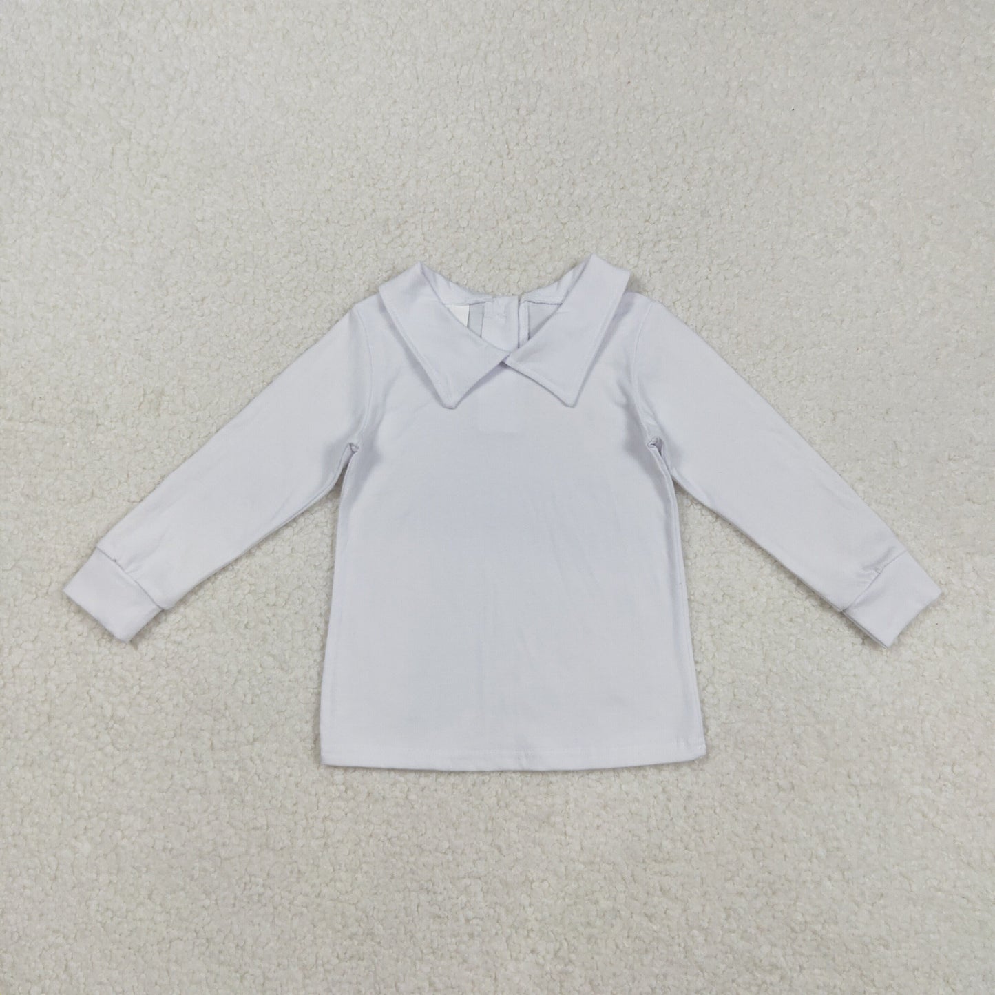 BT0820 Baby Boys White Long Sleeve Tee Shirts Top