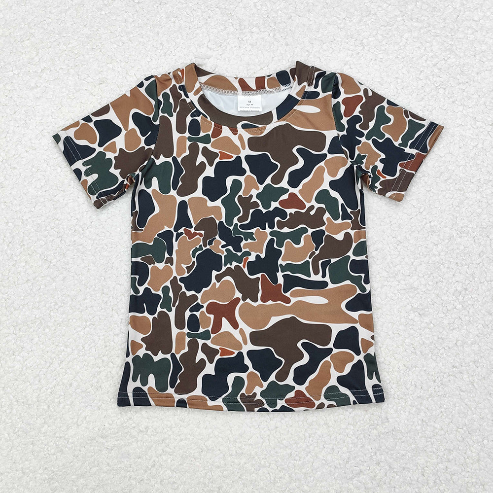 Sibling Baby Boys Camouflage Hunting Short Sleeve Tee Shirts Tops
