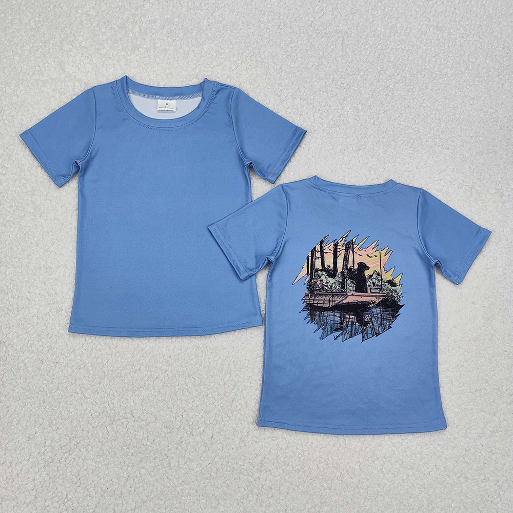 Sibling Baby Boys Hunting Duck Short Sleeve Tee Shirts Tops