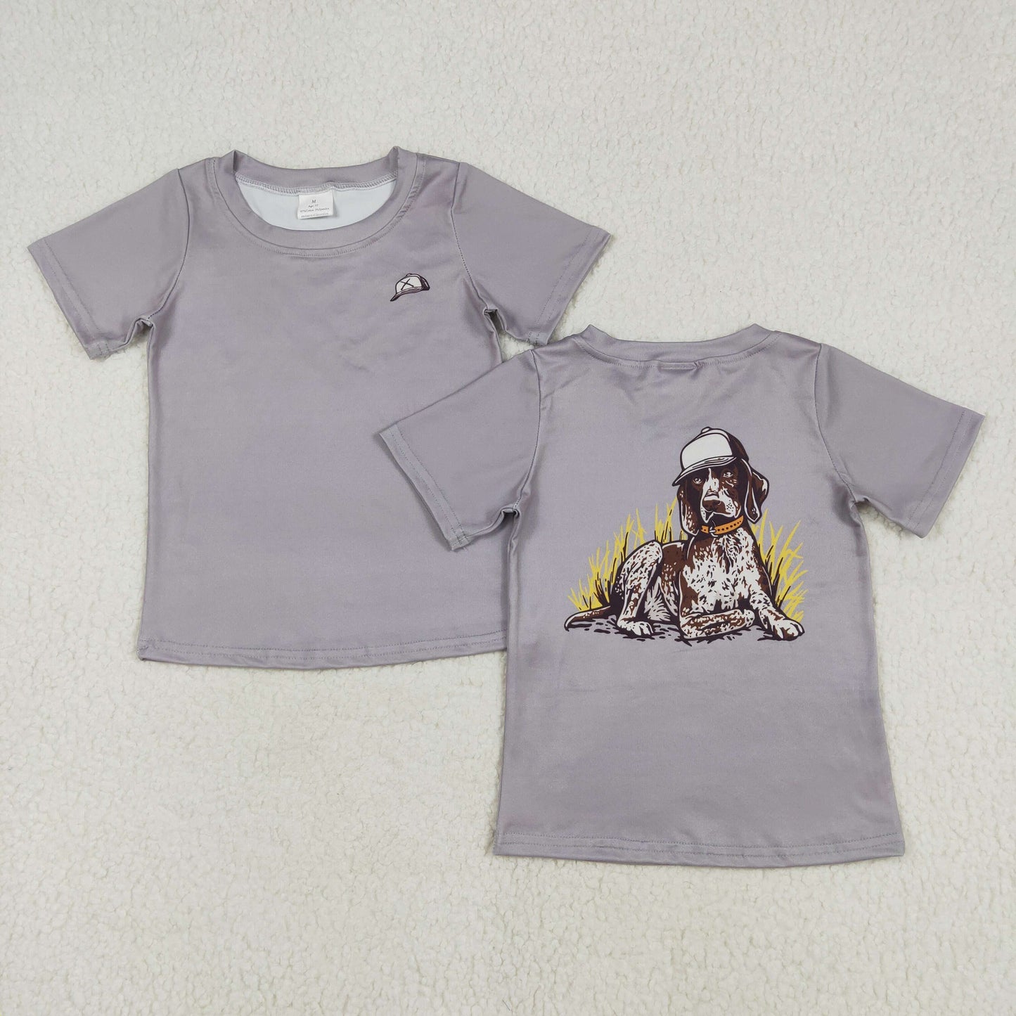 Sibling Baby Boys Short Sleeves Dog Deer Ducks Western Hunting Tee Shirts Tops