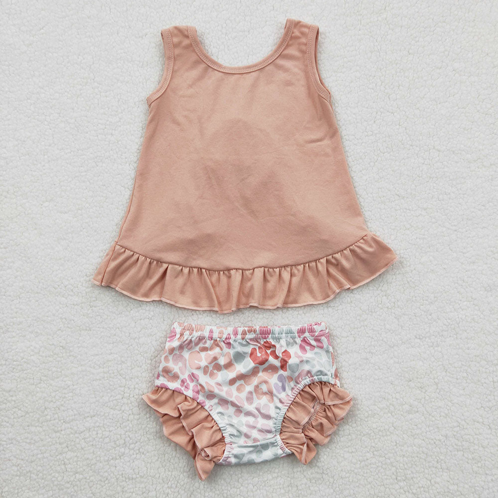 Sibling Baby Girls Summer Top Bummies Outfits Sets
