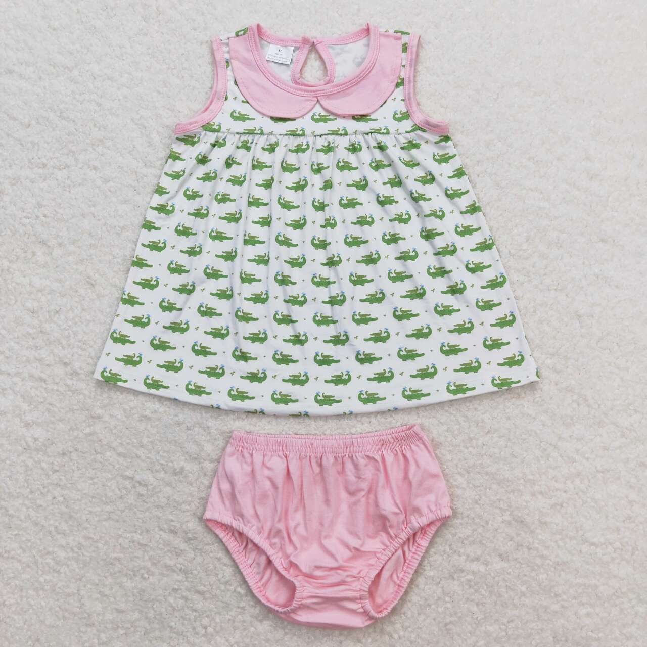 GBO0277 baby girl clothes crocodile girl summer bummies sets