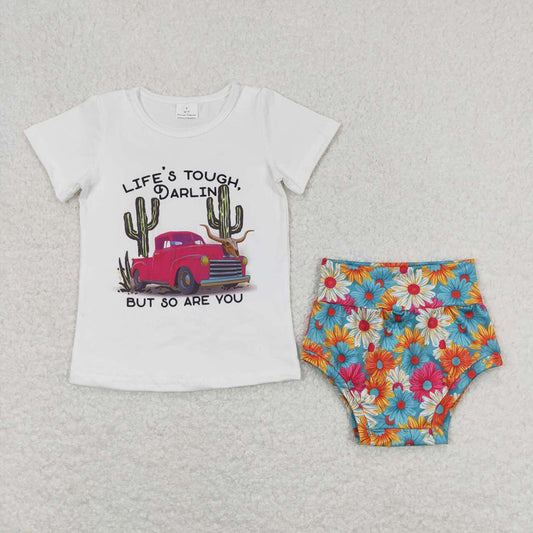 Cactus car T-shirt briefs bummie Set GBO0306