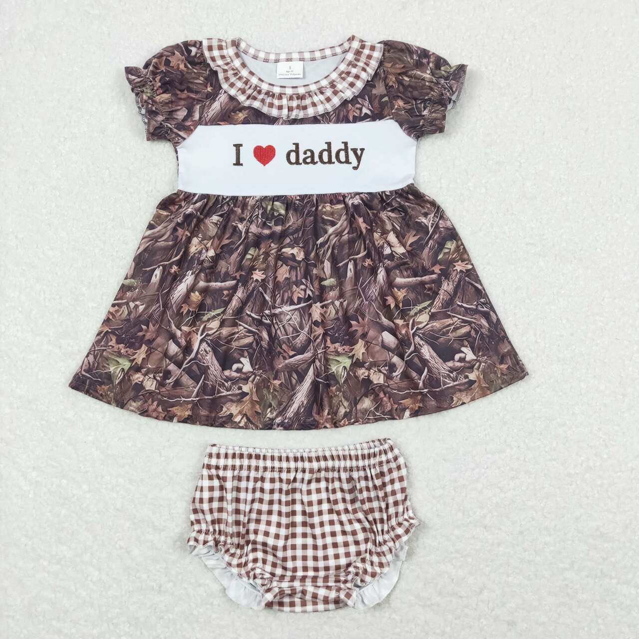 GBO0320 baby girl clothes I love daddy girl father's day summer bummies sets