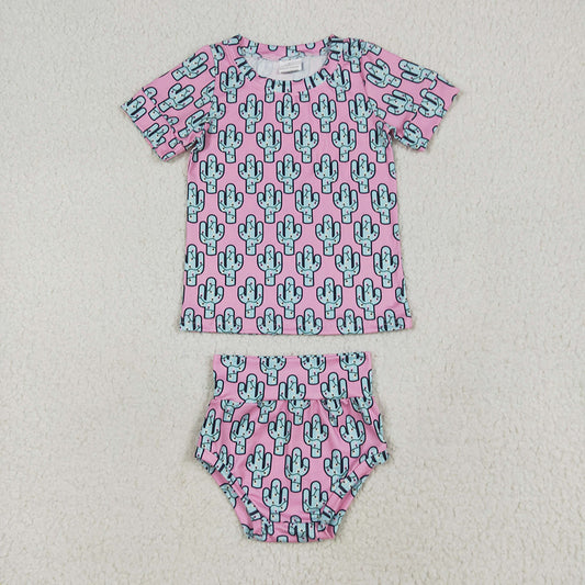 Western Cactus T-shirt  bummie Set GBO0446
