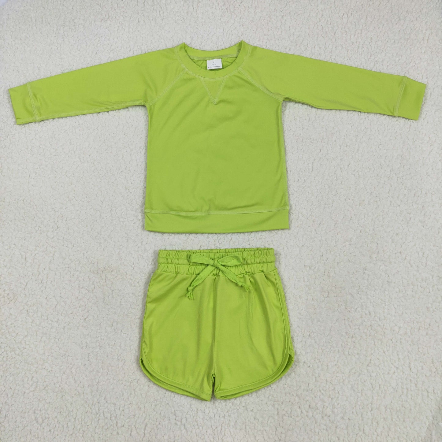 Sibling Baby Girls Colorful Long Sleeves Shirts Top Shorts With Belt Sets