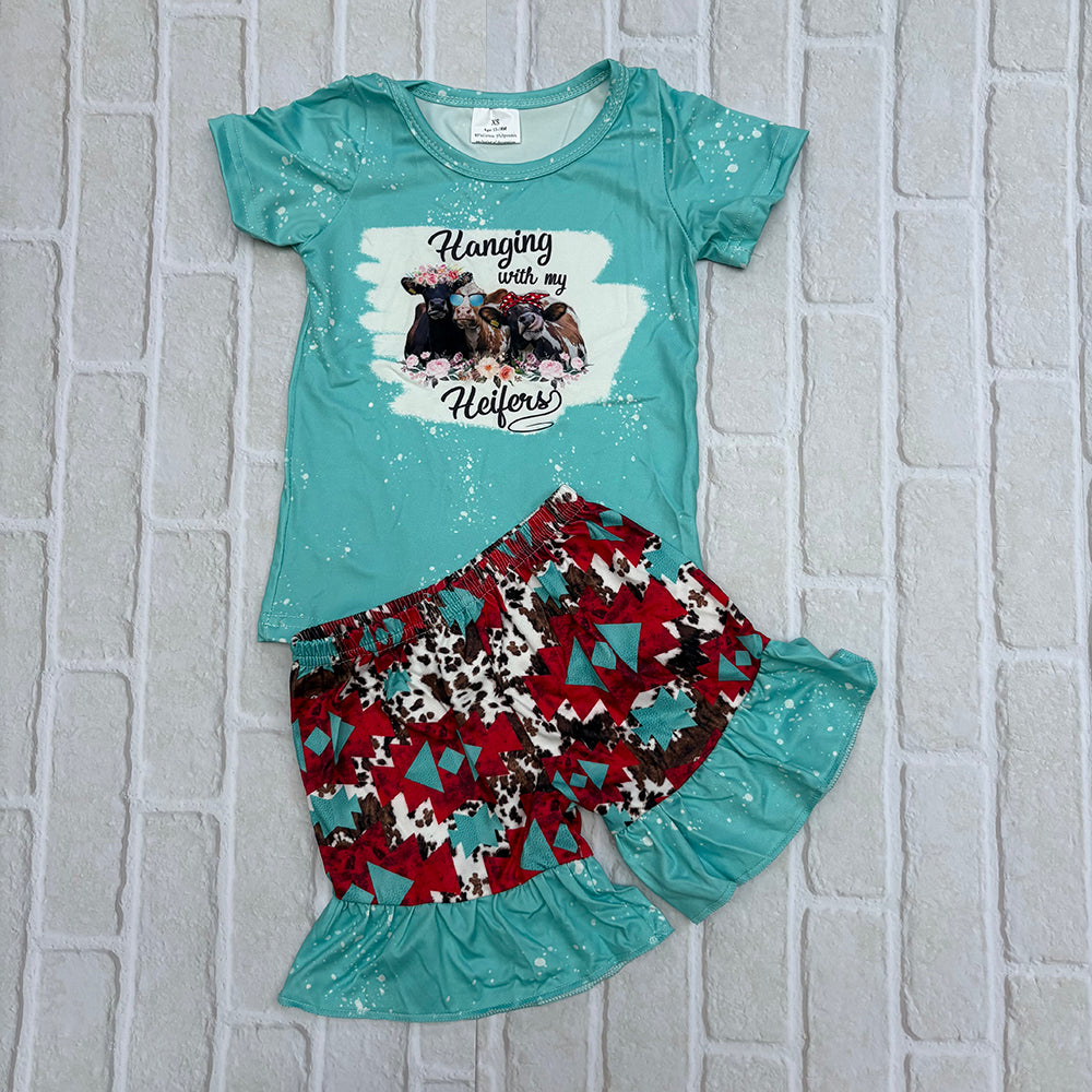 heifer t-shirts Shorts Sets GSD0046