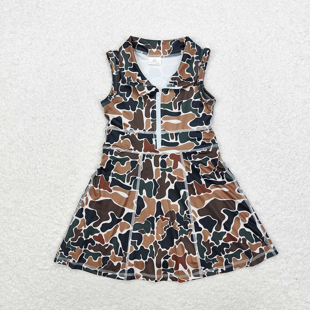Sibling 8 Colors Baby Girls Athletic Zip Active Wear Work Out Dresses