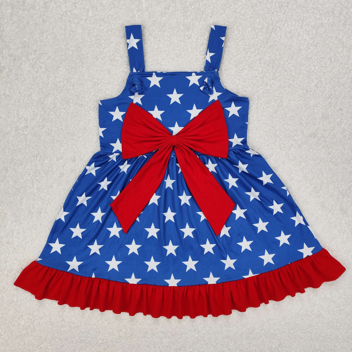 GSD1854 toddler clothes star baby girl 4th of July Patriotic summer dress