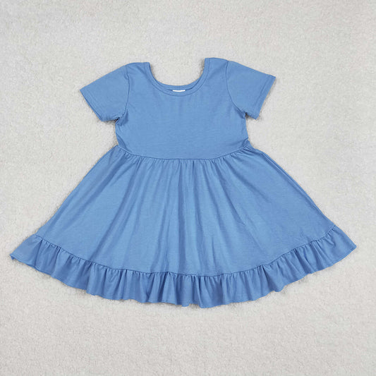 GSD1915 baby girl cotton short sleeve twirl dresses