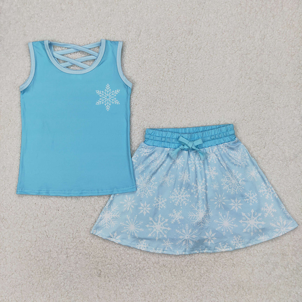 Sibling 7 Colors Baby Girls Princess Shirt Skorts Skirts Outfits