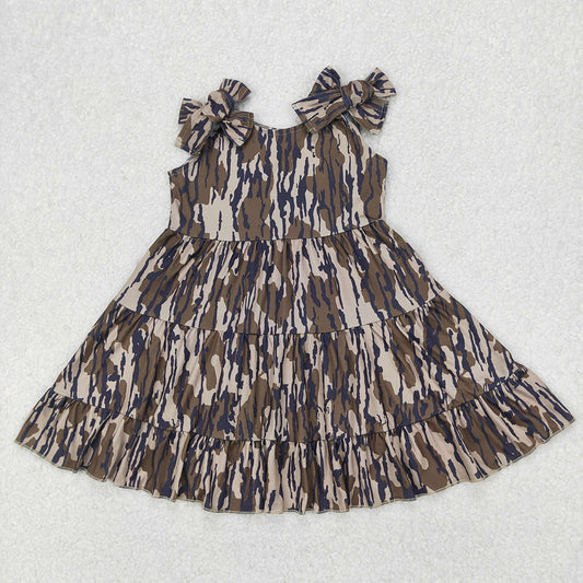 GSD2203 baby girls bottomland camouflage twirl dresses