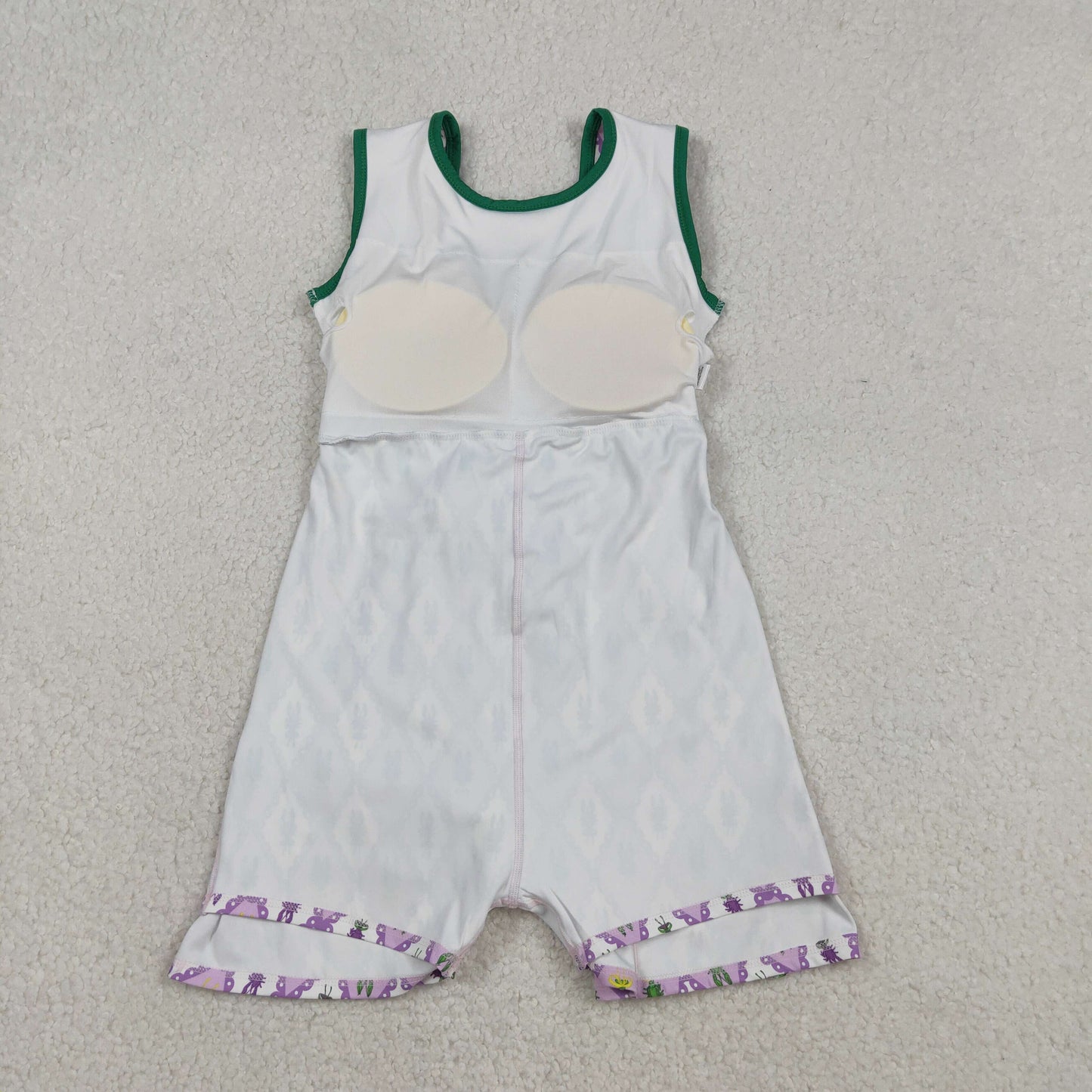 GSD2869 Baby Girls Mardigras Crayfishes Checked Yoga Active Skirt Shorts Knee Length Dress