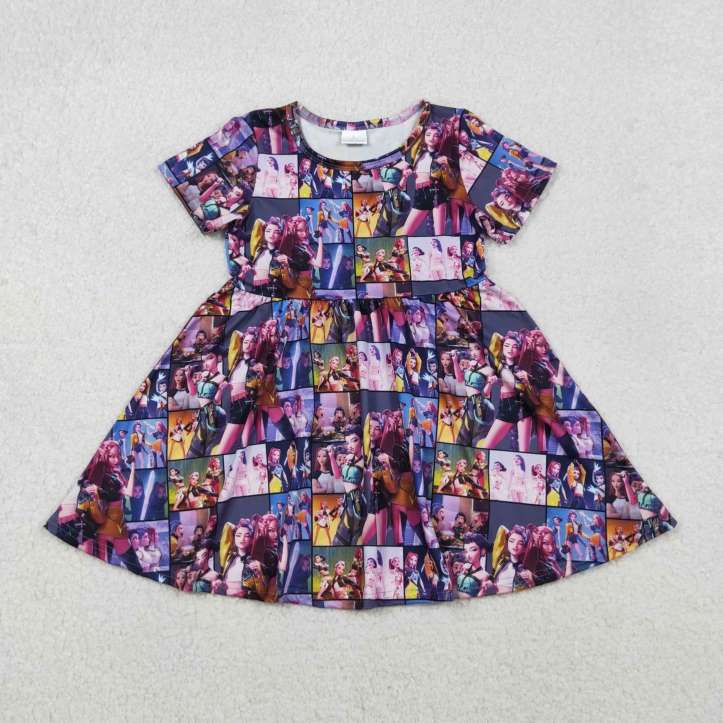 GSD2918 Baby Girls Demon Hunter Knee Length Dresses