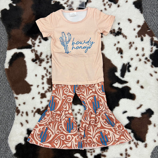 howdy tops cactus bell bottoms sets GSPO0559
