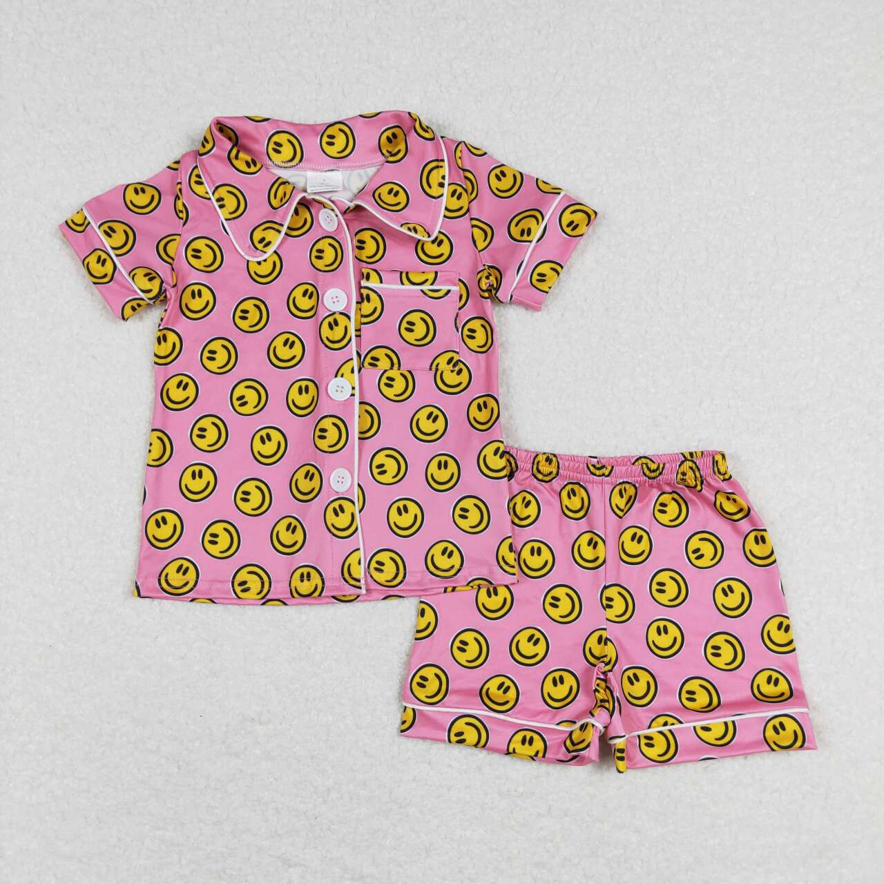 GSSO0380 baby girl clothes smile girl summer pajamas outfit
