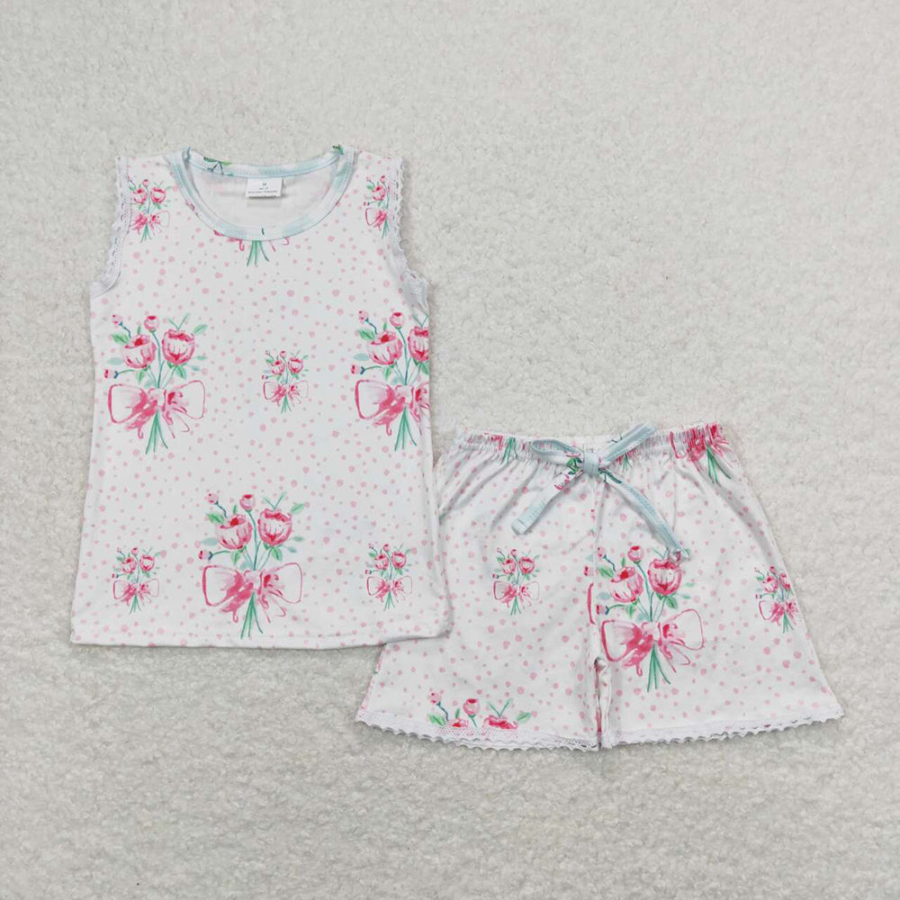 Sibling Baby Girls Flowers Trendy Summer outfits Clothes Sets